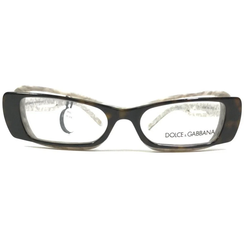 Dolce & Gabbana DG3086 1605 Eyeglasses Frames Ivory Brown Tortoise 50-16-135